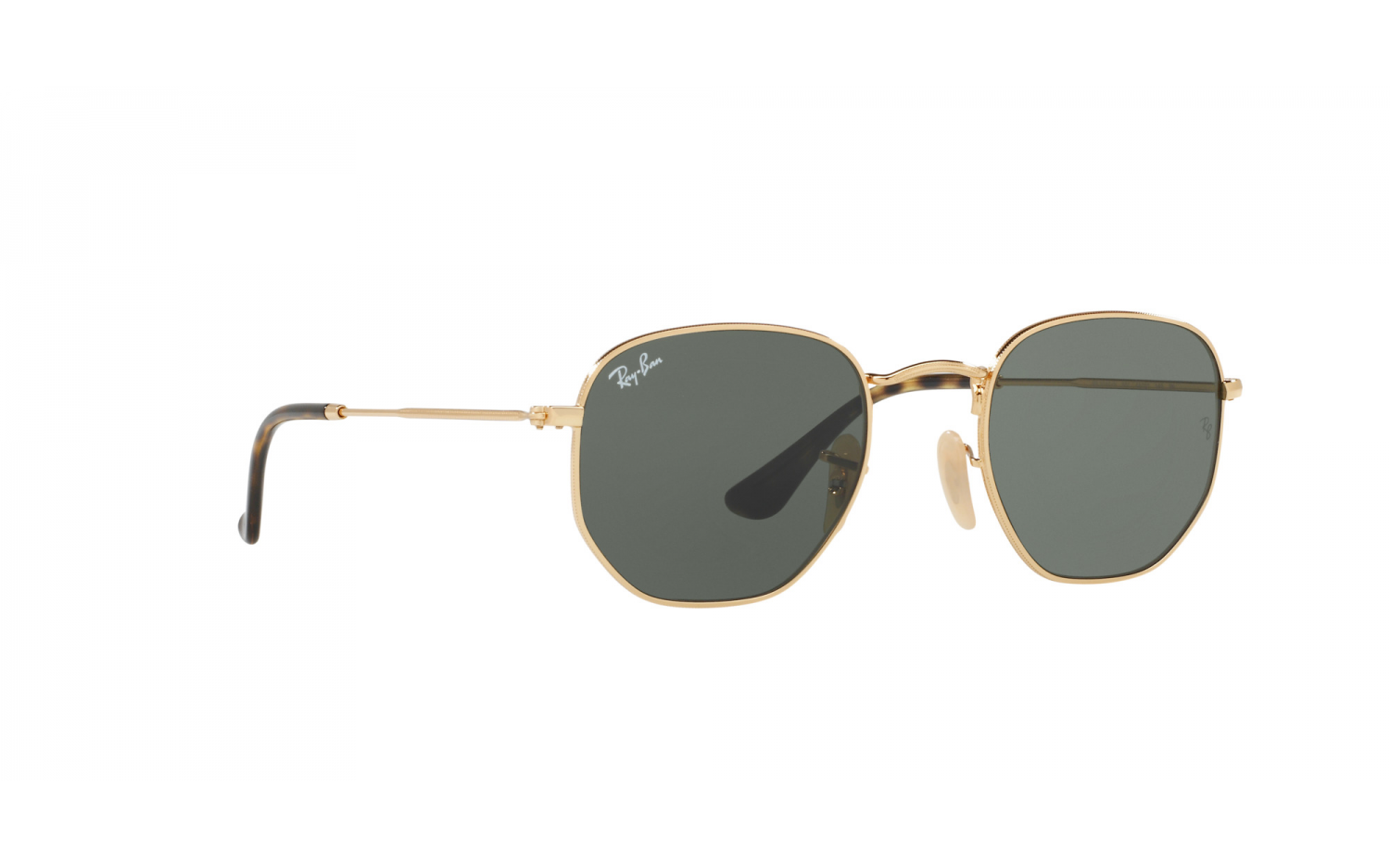 Ray Ban Hexagonal RB3548N 001 54 Prescription Sunglasses Glasses Station