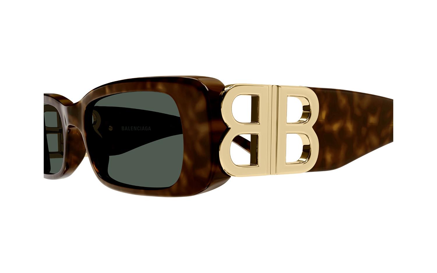 サングラス BALENCIAGA Woman Sunglasses Brown BB0396SK 002 Balenciaga® BB0369SK Oval Sunglasses - EuroOptica