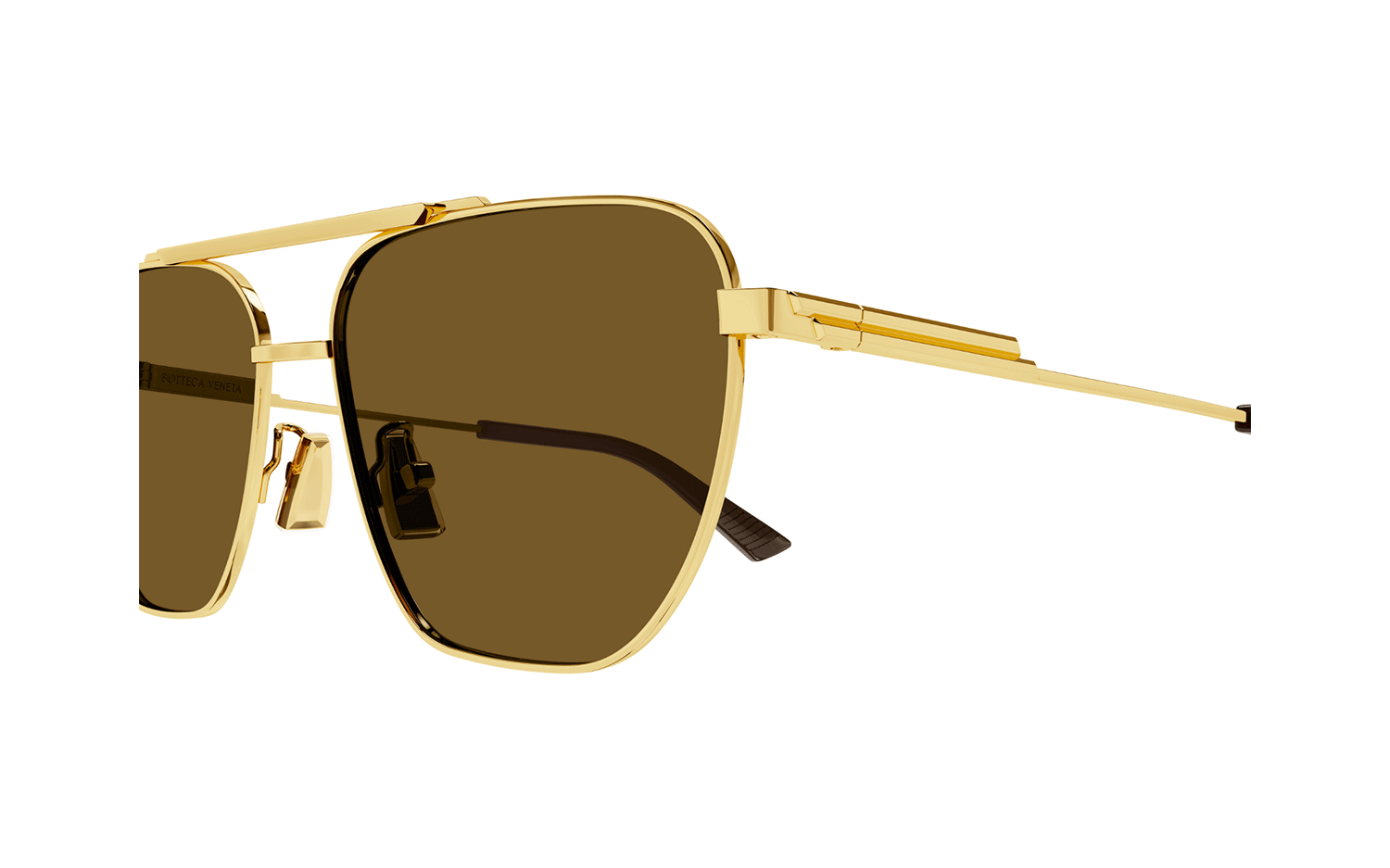 NEW BOTTEGA VENETA SUNGLASSES BV1236S 002 UNISEX GOLD EYEWEAR Bottega Veneta UNISEX SUNGLASSES BV1236S 002 57- Trendyol main image 3