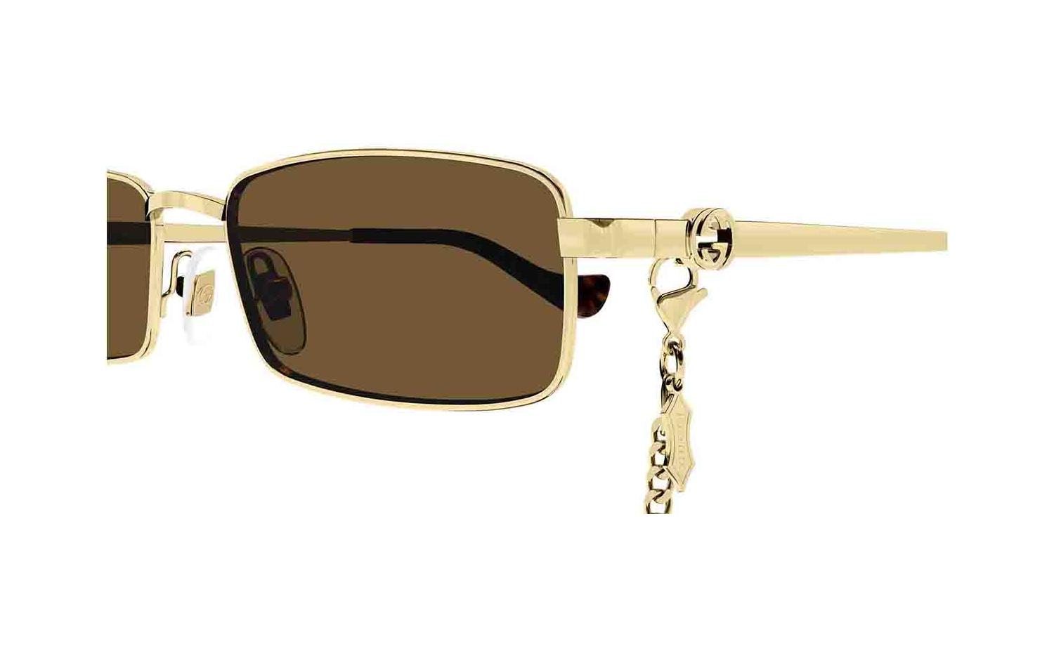 Gucci GG1600S 002 Rectangle Sunglasses - Gold / Brown Gucci GG1600S-002 | Online Sale - Amevista main image 2