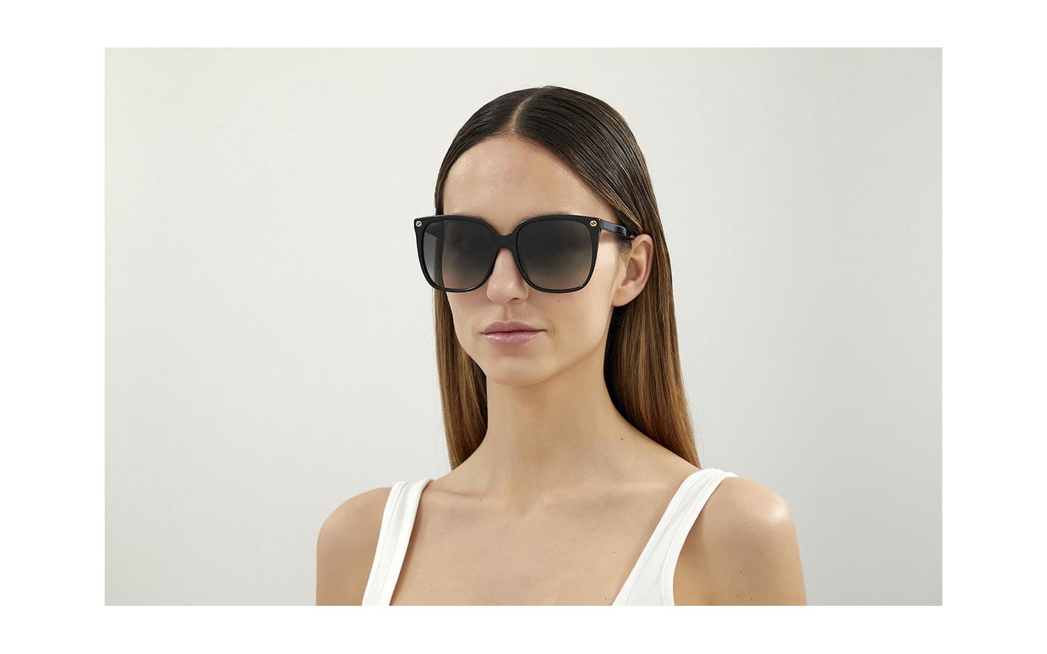 Gucci GG0022S 001 57 Prescription Sunglasses Glasses Station