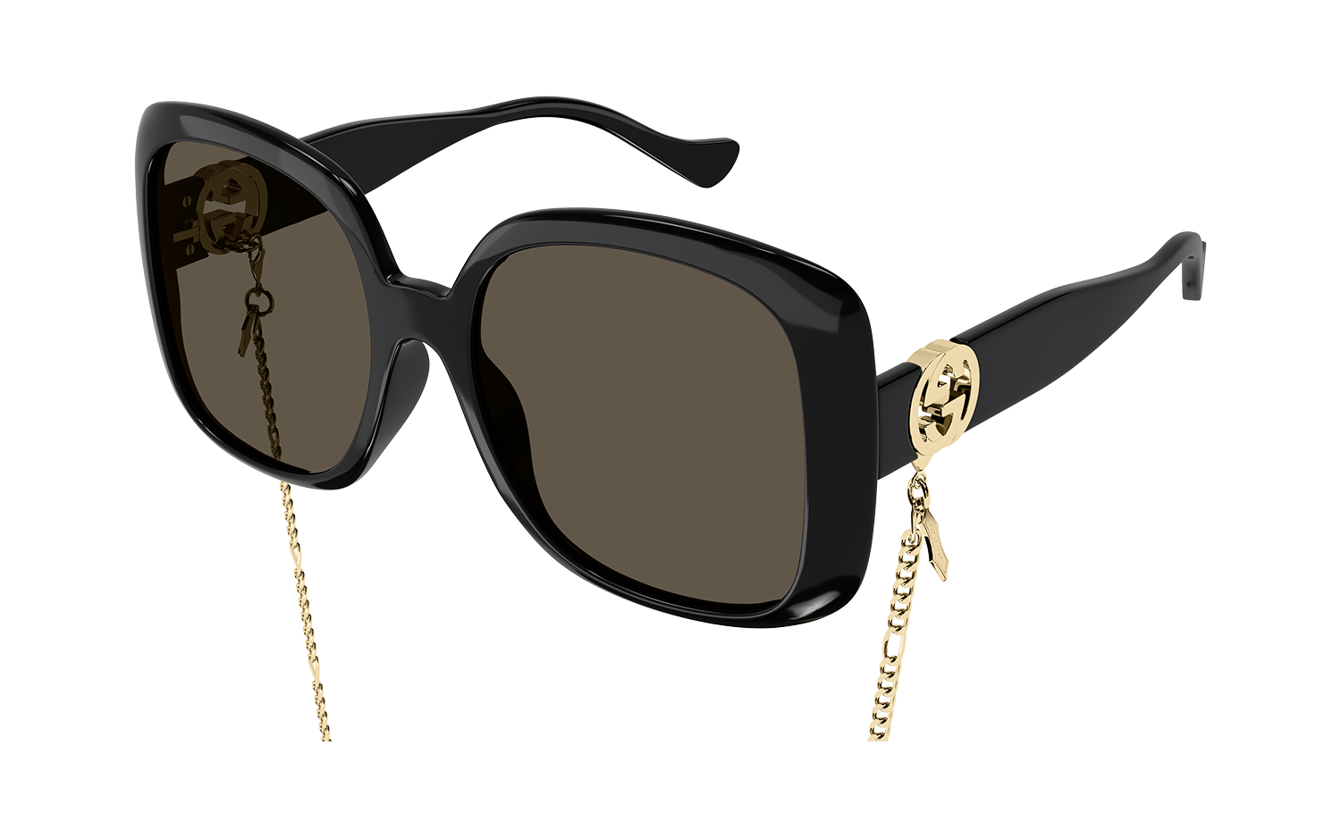 Gucci GG1029SA 005 57 with chain Prescription Sunglasses Glasses Station