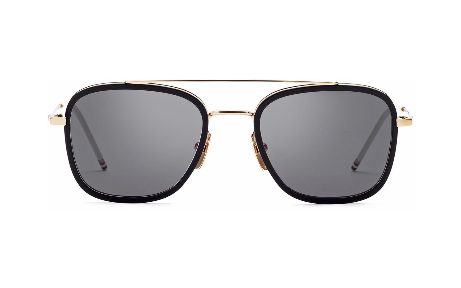 Thom Browne TB 800 A GLD BLK 51 UES800A G0003 005 51 Prescription Sunglasses Glasses Station