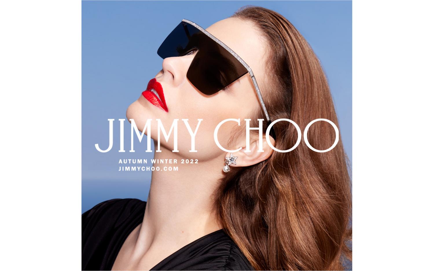 Jimmy Choo Mask Sunglasses Leah 79DIR Silver/Black 99mm 205266006JHA_P00.JPG main image 3