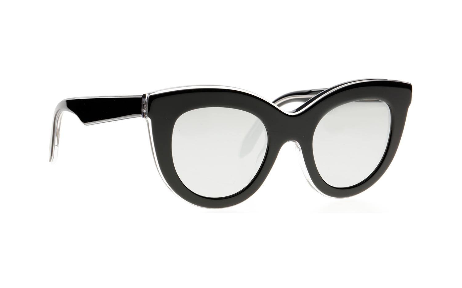 Victoria Beckham Black Layered Cat Eye Sunglasses Postalcontacts.com -- Victoria Beckham VBS103 LAYERED CAT main image 3