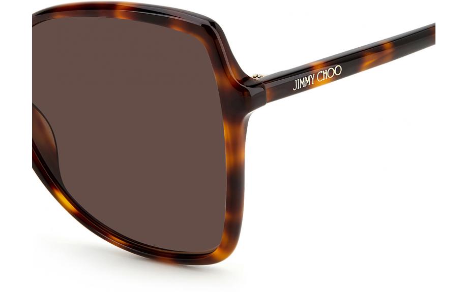 Jimmy Choo Sunglasses Women\'s Fede/S 086 Havana 59mm Brown Lens NEW Jimmy Choo Sunglasses Women main image 4