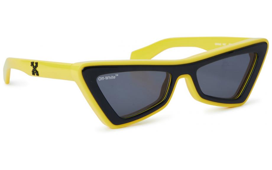 NEW OFF-WHITE SUNGLASSES YELLOW WOMEN EYEWEAR OFF-WHITE OERI042 ARTEMISIA 1807 Off-White Artemisia Dark Grey Cat Eye Ladies Sunglasses  main image 4